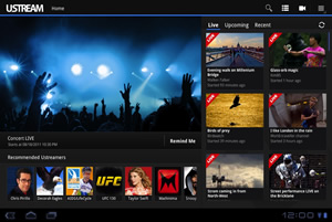 Home screen check live programs and recommended programs on the top page